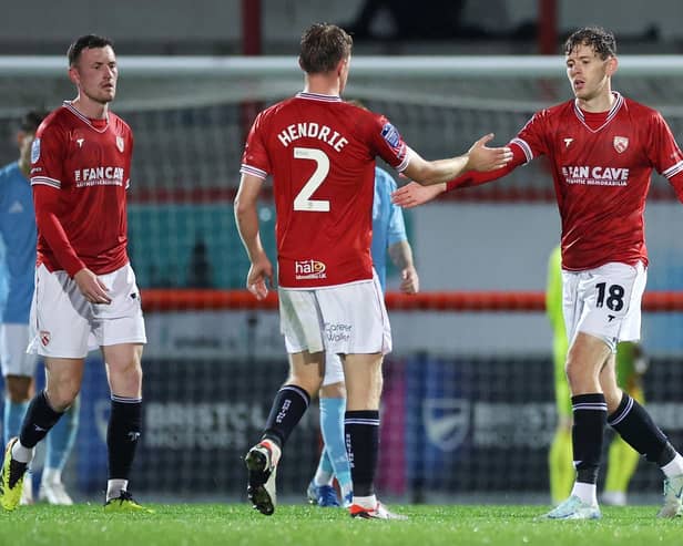 Ben Tollitt scored a sixth goal in his last 10 appearances for Morecambe Picture: Lewis Storey/Getty Images