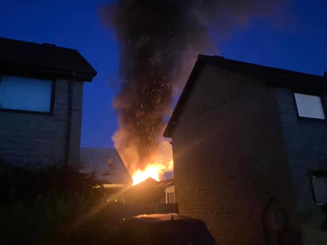 A fire at an industrial unit at Birketts Place in Morecambe. Picture by Ryan Cunningham.