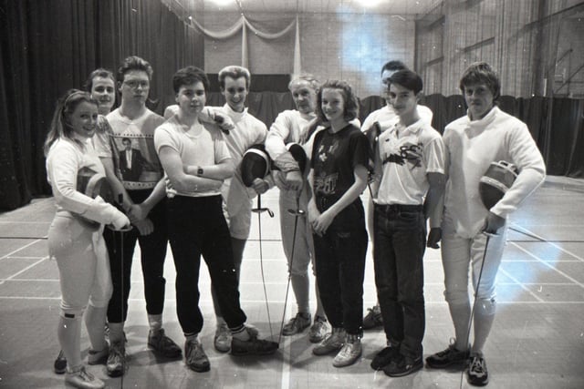 Members of a booming fencing club are missing the point at the moment. There has been such a sharp increase in the number of people taking up the sport that the Preston club has run short of equipment. Pictured above are members in their home at West View Leisure Centre