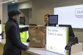Customers can collect their order from a dedicated Click +Collect desk.