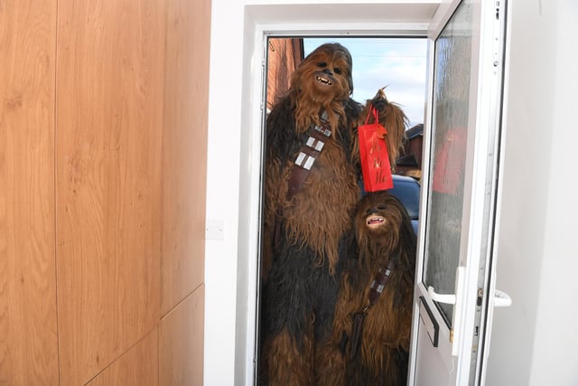 Wookiee guests can only just fit through the door!