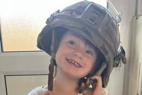 Three-year-old Willow Deane from Fulwood has been named ‘Little Trooper of the Month’ by the charity Little Troopers.