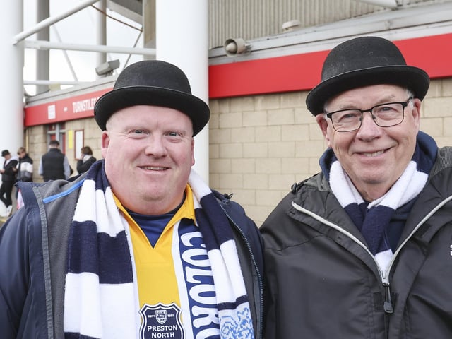PNE fans at Middlesbrough