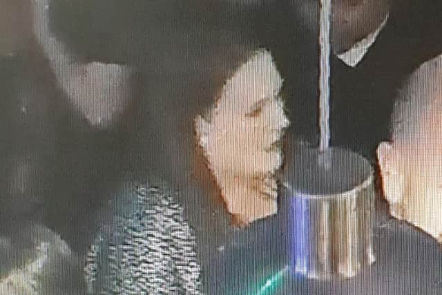 Do you recognise this woman? Police want to speak to her following an assault at a pub in Preston (Credit: Lancashire Police)