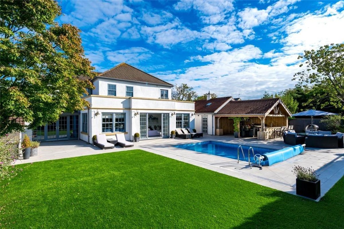 Dream villa: splendid three-bed mansion with pool and bar hits the market for £1.2m