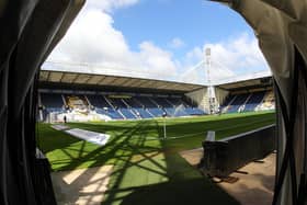 Preston North End's Deepdale ground pictured from the players' tunnel