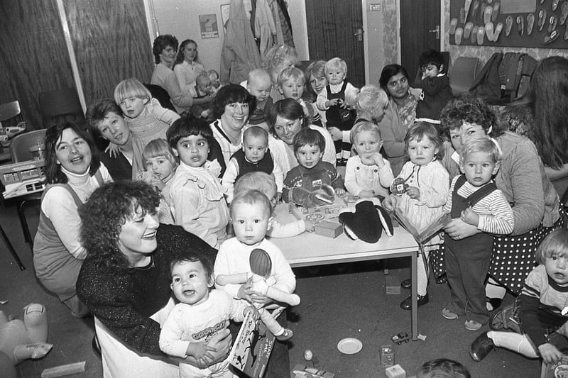 Every baby is a handful - any mum will vouch for that. But Angela Todd has more problems than most to cope with, for she has 33 tiny tots to take care of. Mrs Todd, of Miller Road, Preston, runs a newly formed mums and toddlers club at the Geoffrey Street Health Centre, off New Hall Lane