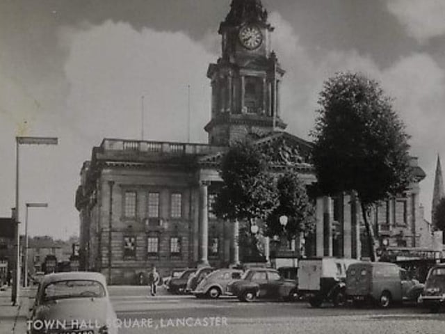 Dalton Square is named as Town Hall Square in this image from the 1950s.