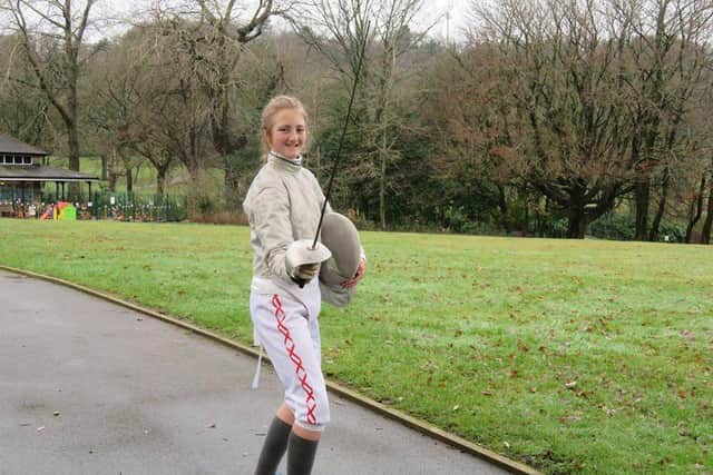 Nicole Saunders has shown promise in the sport of fencing