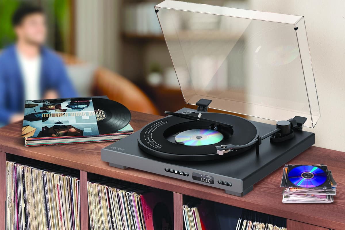 MIXX Analog Plus, all-in-one music system with concentric integrated CD ...