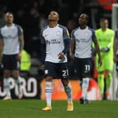 Preston North End players look dejected.