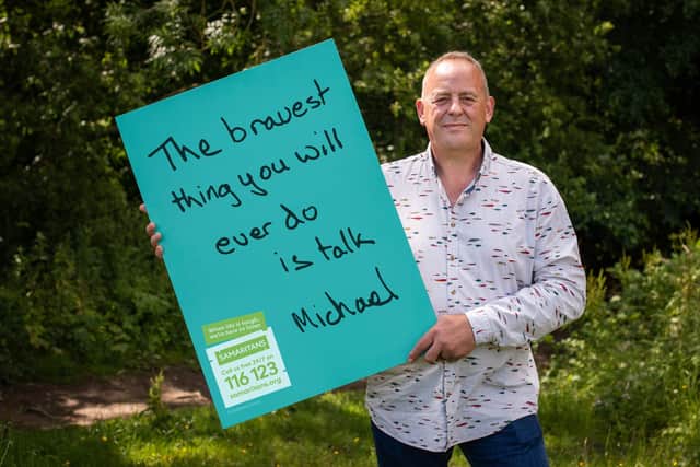 Michael is supporting the Samaritans' new campaign