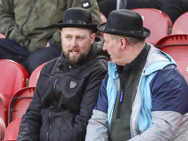 PNE fans at Middlesbrough