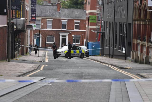 A man was hospitalised following an attack in Guildhall Street, Preston