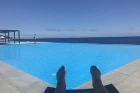 Lounging by the infinity pool is just what was needed to recharge batteries