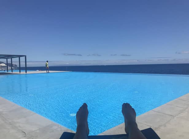 Lounging by the infinity pool is just what was needed to recharge batteries
