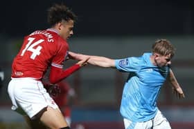 Rhys Williams was close to getting on the end of a chance for Morecambe (photo: Lewis Storey/Getty Images)
