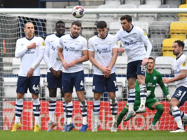 The Preston North End wall does its job.