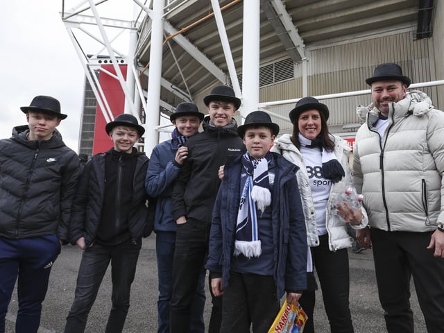 PNE fans at Middlesbrough