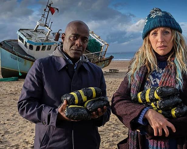 Paterson Joseph and Daisy Haggard star in the new BBC comedy-thriller Boat Story (Picture: BBC/Two Brothers/Matt Squire)