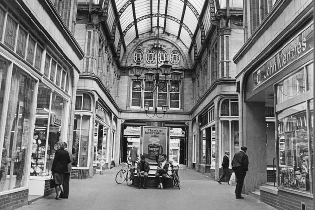 The charming interior of Miller Arcade