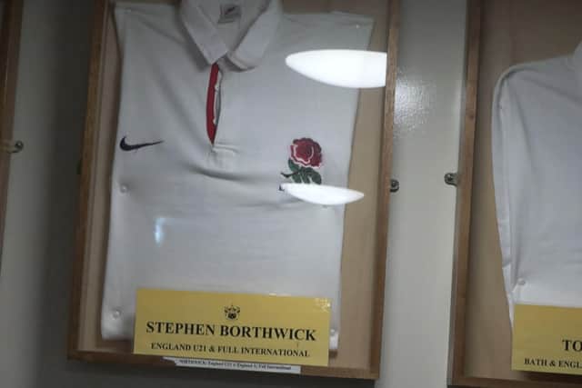 ​The former England player’s shirt has pride of place