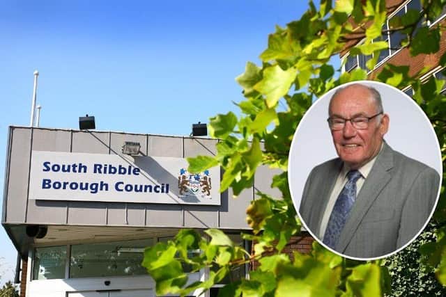 Cllr David Suthers (inset) has walked the floor of the chamber at South Ribble - but will he be re-elected under his new party colours in May?