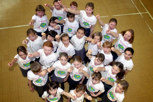 Pupils from Sherwood CP School in Preston who have performed on the BBC's Song of Praise