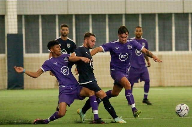 The players are riding high on recent league success. Photo by Steven Taylor.
