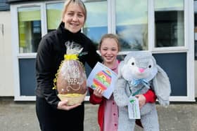 The winner will receive a giant egg and a giant bunny