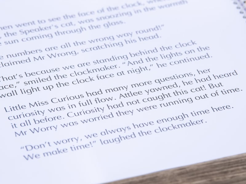 Attlee the cat's appearance in the book