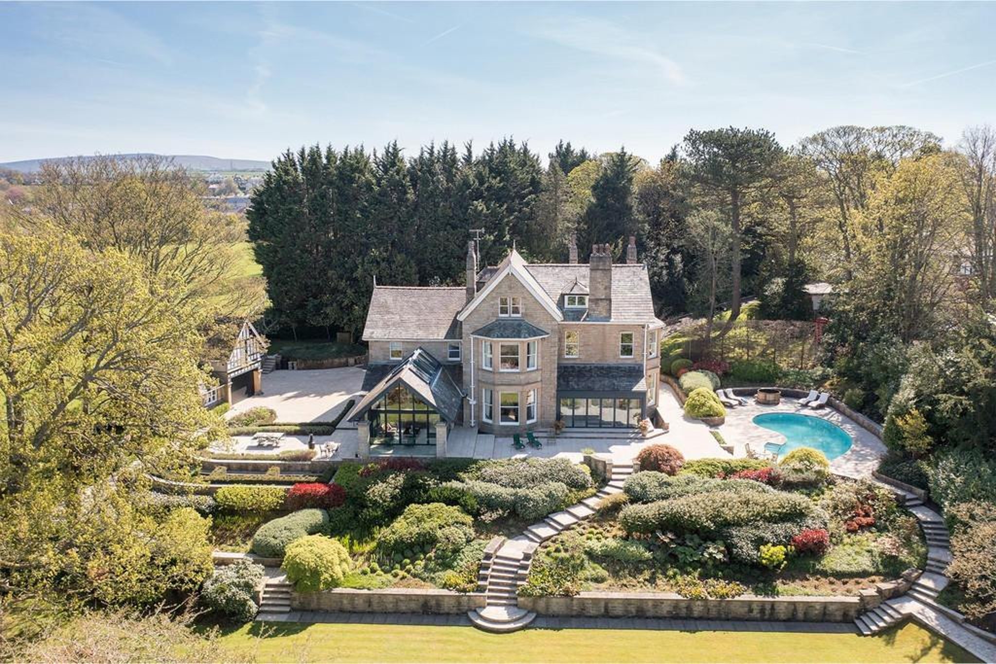 Mind-blowing Lancashire mansion with home gym, games room, bar, cinema, and swimming pool on the market for £2.75m