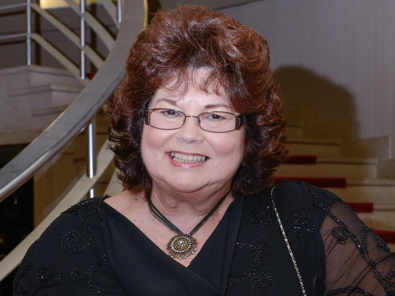 Wendy George at the Midland Hotel Miss Great Britain 1968 reunion dinner, in 2013.