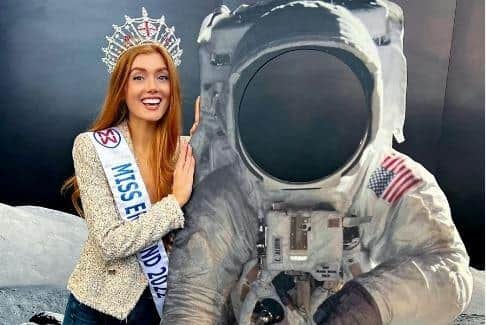 Jessica Gagen, 27, from Skelmersdale, who was crowned Miss England two months ago, wants to become the first beauty queen to visit space