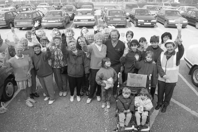 A sponsored walk by members of Leyland Golf Club's ladies section raised hundreds of pounds for two children's charities in the Preston and Leyland areas. Above: Matthew and Kate Wareing of Charnock Richard are ready to be pushed on the sponsored walk