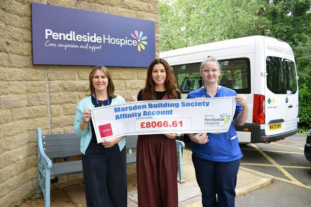 L-R Lisa Clarke (Corporate Fundraiser, Pendleside), Jas Finlayson (Marketing Manager, the Marsden) and Sarah Taylor (Registered Nurse, Pendleside)