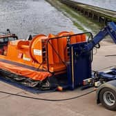 Morecambe RNLI hovercraft was called out by the coastguard to a report of two people in the water at Heysham.