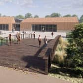 A bridge will take guests to the main facilities building (omage: FWP Limited, via Preston City Council planning portal )