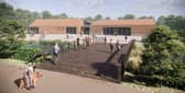 A bridge will take guests to the main facilities building (omage: FWP Limited, via Preston City Council planning portal )