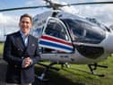 Rob Brydon gets ready for take-off as the host of Destination X, the new BBC game show (Picture: BBC/TwoFour)