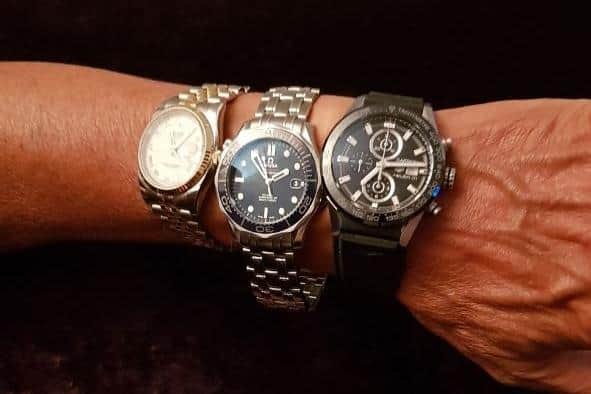 Officers also recovered luxury watches, houses, cars and designer goods
