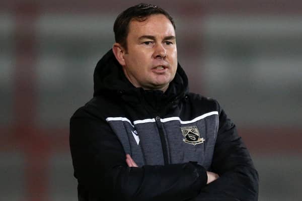 Morecambe boss Derek Adams Picture: Lewis Storey/Getty Images
