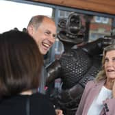 Prince Edward and Sophie with Wallace at Preston Market