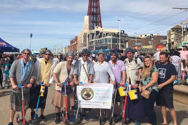 Scooter Grannies at Blackpool Tower