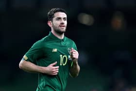 Robbie Brady in action for the Republic of Ireland.