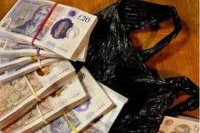 Around £10,000 in cash, hidden in a concealed compartment and suspected to be the proceeds of crime, was also seized