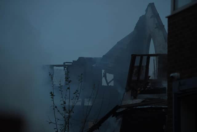 An investigation has been launched after a derelict church was destroyed in a large fire in Eldon Street, Preston (Credit: NW)