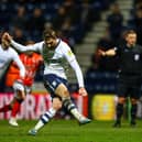 Preston North End's Troy Parrott scores his side's equalising goal from the penalty spot