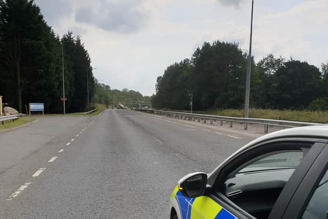 A motorcyclist died in hospital after suffering serious injuries in a crash on the A59 (Credit: Lancashire Police)