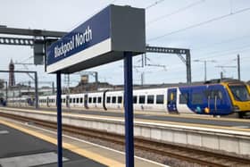 A Northern train at Blackpool North Station